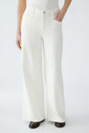 Wide Leg Ivory High Rise Jean <span>92714<span>