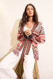 Sunset Journey White Crop Trousers <span>97480<span>