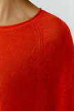 Sunset Journey Orange 3/4 Sleeve Knit Top <span>97419<span>