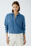 Light Denim Shirt Top <span>91898<span>