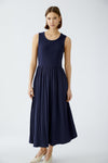 Navy Cotton Vest Top Dress <span>91814<span>