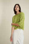 Lime Green Tassle Sweater <span>93318<span>