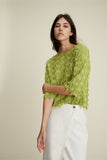 Lime Green Tassle Sweater <span>93318<span>