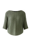 Khaki Green Ribbon Short Sleeve Sweater <span>92981<span>