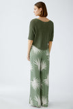 Khaki Green Ribbon Short Sleeve Sweater <span>92981<span>