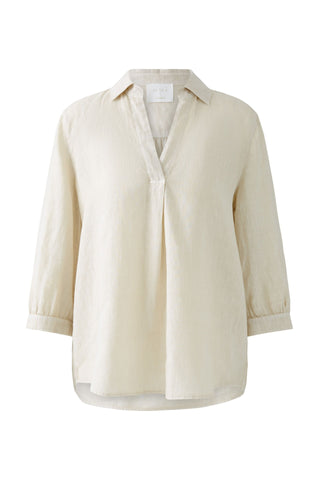 Linen Shirt In Biscuit Colour <span>92941<span>
