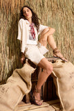 Capri Calling April Linen Shirt <span>97229<span>