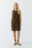 Sunset Journey Chocolate Sleeveless Dress <span>97177<span>