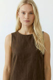 Sunset Journey Chocolate Sleeveless Dress <span>97177<span>
