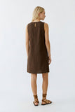 Sunset Journey Chocolate Sleeveless Dress <span>97177<span>
