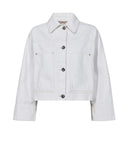 Boxy Oversize White Denim Jacket <span>168190<span>