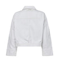 Boxy Oversize White Denim Jacket <span>168190<span>