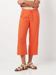 Wide Leg Linen Crop Trousers <span>1818-15-GRAPEFRUIT<span>