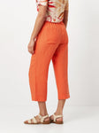 Wide Leg Linen Crop Trousers <span>1818-15-GRAPEFRUIT<span>