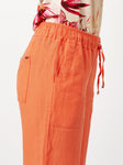 Wide Leg Linen Crop Trousers <span>1818-15-GRAPEFRUIT<span>