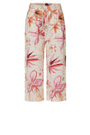 Wide Leg Print Linen Crop Trousers <span>1818-14-GRAPEFRUIT<span>