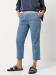 Pull On Cotton Crop 'Sue' Trousers <span>1805-8-DENIM<span>