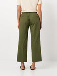 Wide Leg 'Sue' Cotton Trousers <span>1805-15-KHAKI<span>