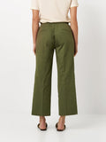 Wide Leg 'Sue' Cotton Trousers <span>1805-15-KHAKI<span>