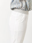 Pull On Cotton Crop 'Sue' Trousers <span>1805-8-WHITE<span>