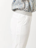 Pull On Cotton Crop 'Sue' Trousers <span>1805-8-WHITE<span>