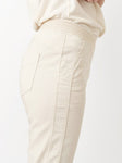 Pull On Crop 'Sue' Cotton Trousers <span>1805-8-SAND<span>